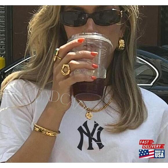 Other - New York Ny Yankees Y2K T Shirt Sports Tee Unisex Sporty Rich Tshirt White